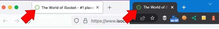 Favicons in browser tabs